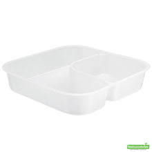 Wholesale Restaurantware Futura 14 oz Clear Plastic 2-Compartment Insert Tray - Fits 34 oz Bowl, Microwavable- Bulk