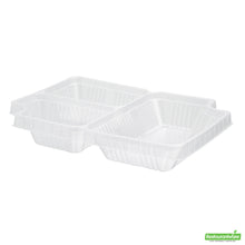 Wholesale Restaurantware Futura 14 oz Clear Plastic 3-Compartment Insert Tray - Fits 34 oz Box, Microwavable- Bulk