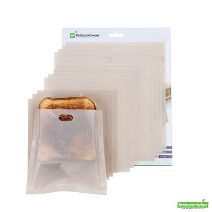 Wholesale Restaurantware Bag Tek Kraft Plastic Toaster Bag Set - Non-Stick, Heat-Resistant, Semi-Disposable- Bulk