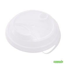 Wholesale Restaurantware Bev Tek Clear Plastic 2-in-1 Straw or Sippy Cup Lid - with Two Plugs, Fits 12, 16 and 24 Oz- Bulk