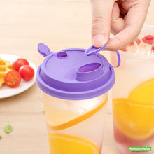 Wholesale Restaurantware Bev Tek Purple Plastic 2-in-1 Straw or Sippy Cup Lid - with Two Plugs, Fits 12, 16 and 24 Oz- Bulk