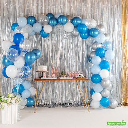 Wholesale Restaurantware Balloonify Blue Confetti Balloon Set - 20 Pieces- Bulk