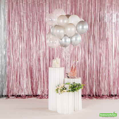 Wholesale Restaurantware Balloonify Silver Confetti Balloon Set - 20 Pieces- Bulk