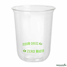 Wholesale Restaurantware Sustain 12 Oz U-Shape Clear PLA Plastic Drinking Cup 100 ct- Bulk