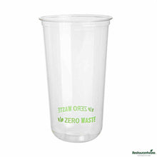 Wholesale Restaurantware Sustain 24 Oz U-Shape Clear PLA Plastic Drinking Cup 100 ct- Bulk