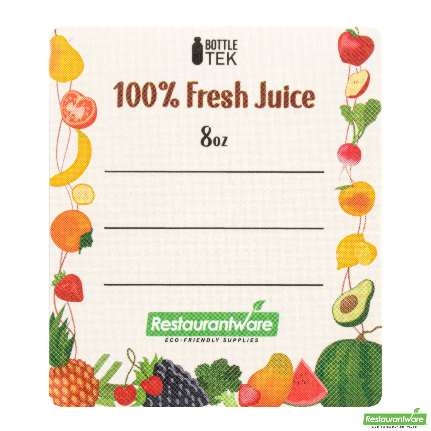Wholesale Restaurantware Bottle Tek 10 Square Clear 8 oz Plastic Juice Bottles with Safety Caps- Bulk