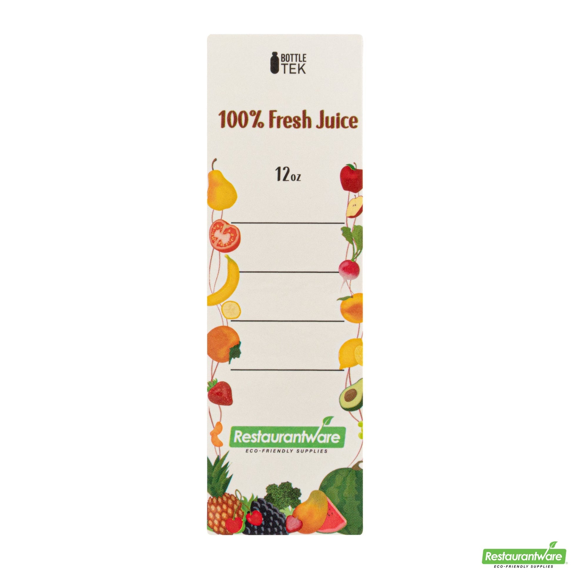 Wholesale Restaurantware Bottle Tek 100 Square Clear 12 Oz Plastic Juice Bottles with Safety Caps- Bulk
