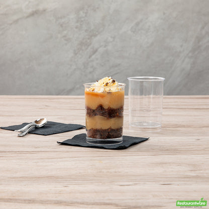Wholesale Restaurantware Mini Serve 5 Oz Round Clear Plastic Dessert Cup - 2 1/4" X 2 1/4" X 3 1/4" - 25 Count Box- Bulk