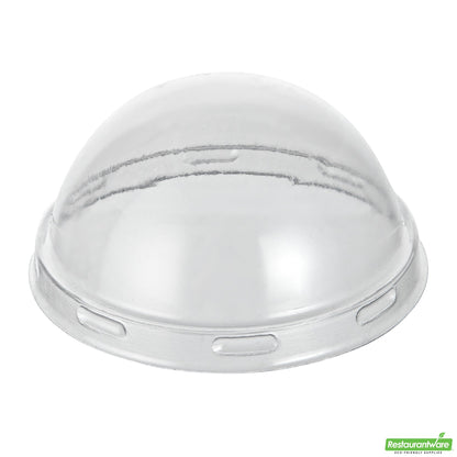 Wholesale Restaurantware Mini Serve Round Clear Plastic Dome Lid - Fits 5 Oz Dessert Cup - 25 Count Box- Bulk