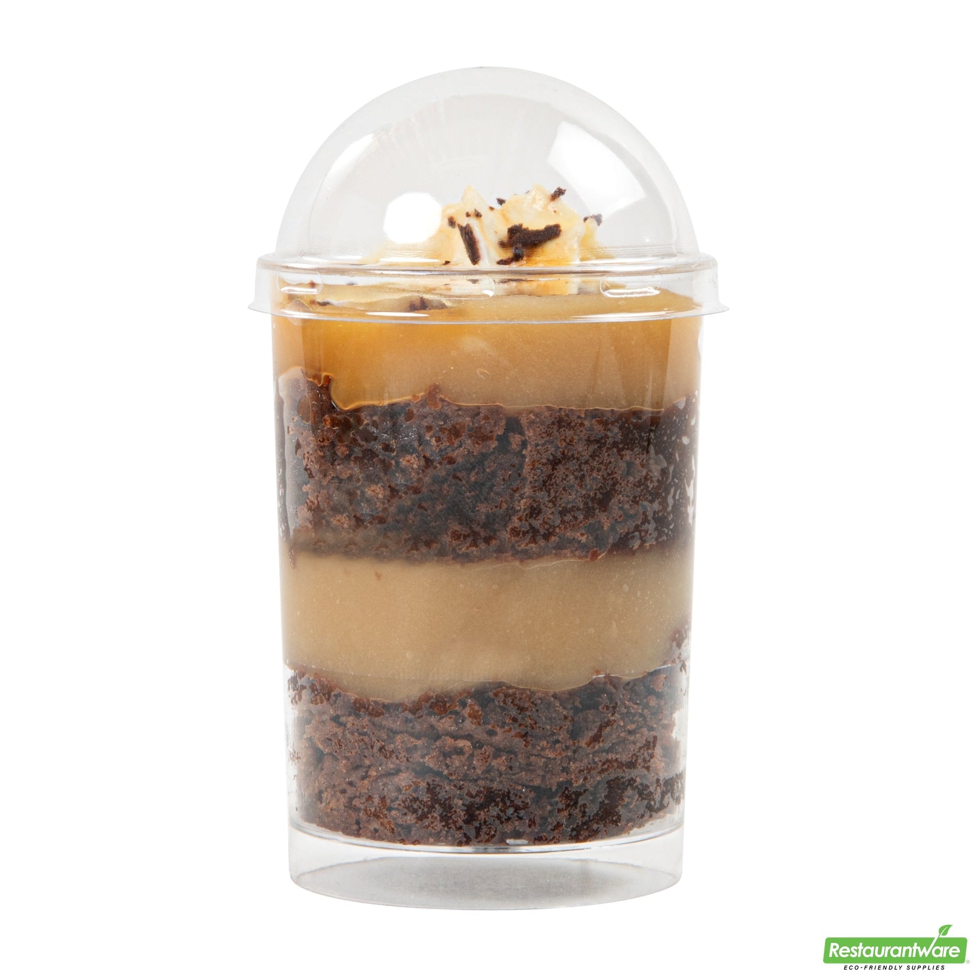 Wholesale Restaurantware Mini Serve Round Clear Plastic Dome Lid - Fits 5 Oz Dessert Cup - 25 Count Box- Bulk
