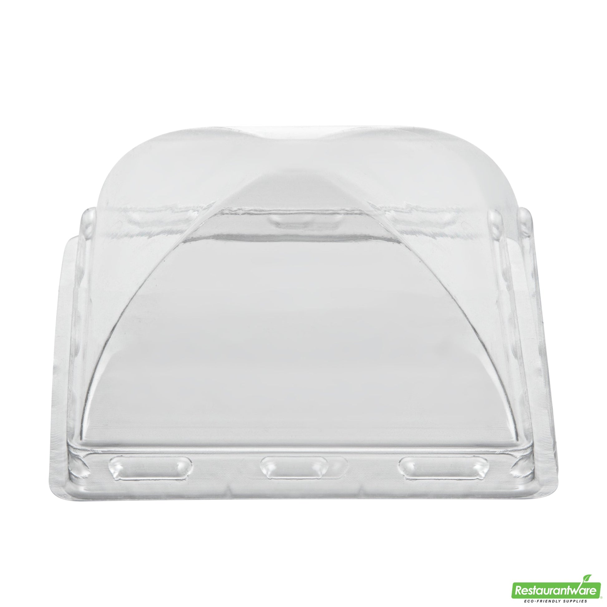 Wholesale Restaurantware Mini Serve Square Clear Plastic Dome Lid - Fits 5 Oz Dessert Cup - 100 Count Box- Bulk