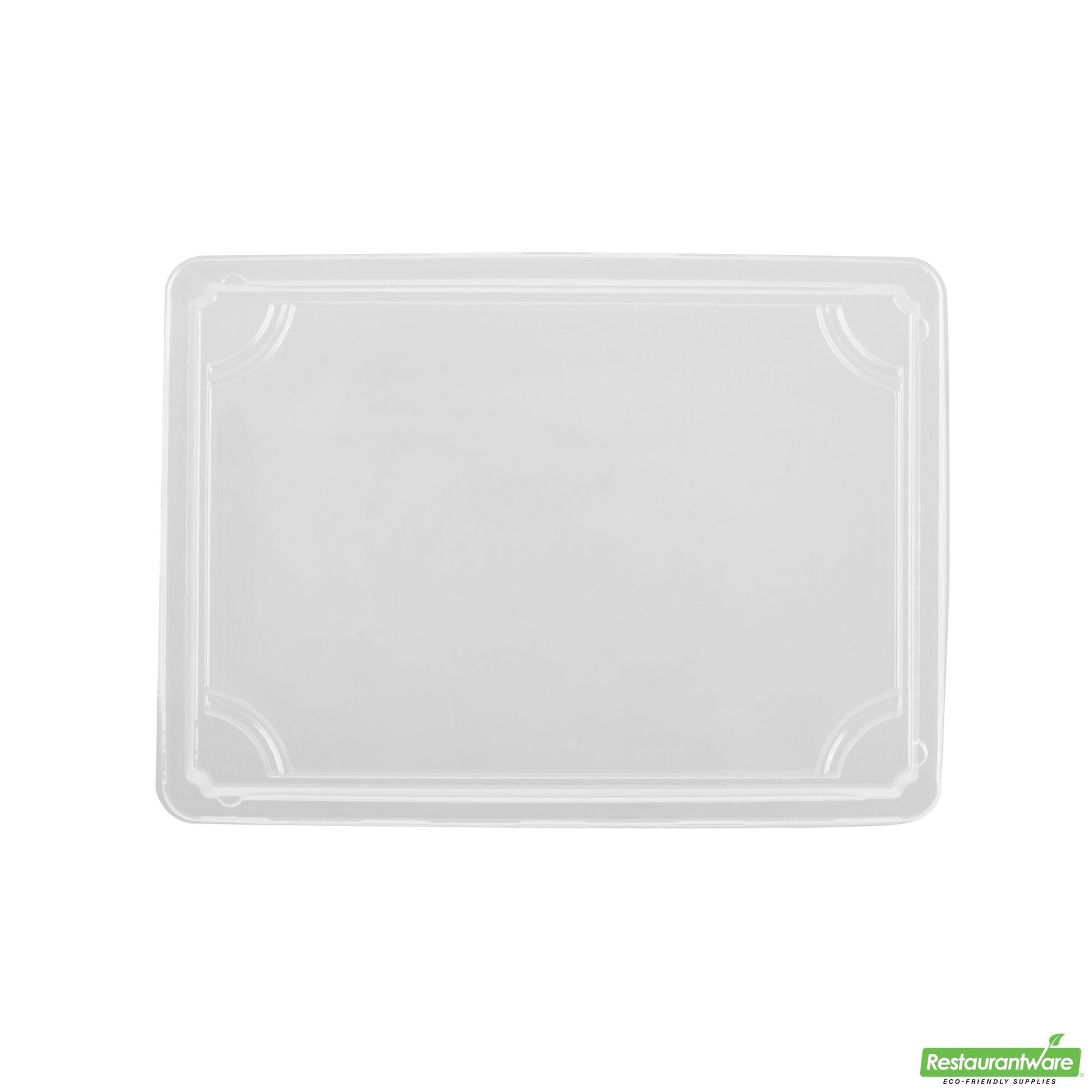 Wholesale Restaurantware Roku Rectangle Black Plastic Take Out Sushi Tray - with Clear Lid - 10" X 7 1/4" X 1 3/4" - 100 Count Box- Bulk