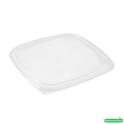 Wholesale Restaurantware Roku Square Black Plastic Take Out Sushi Tray - with Clear Lid - 10 3/4" X 10 3/4" X 1 3/4" - 50 Count Box- Bulk
