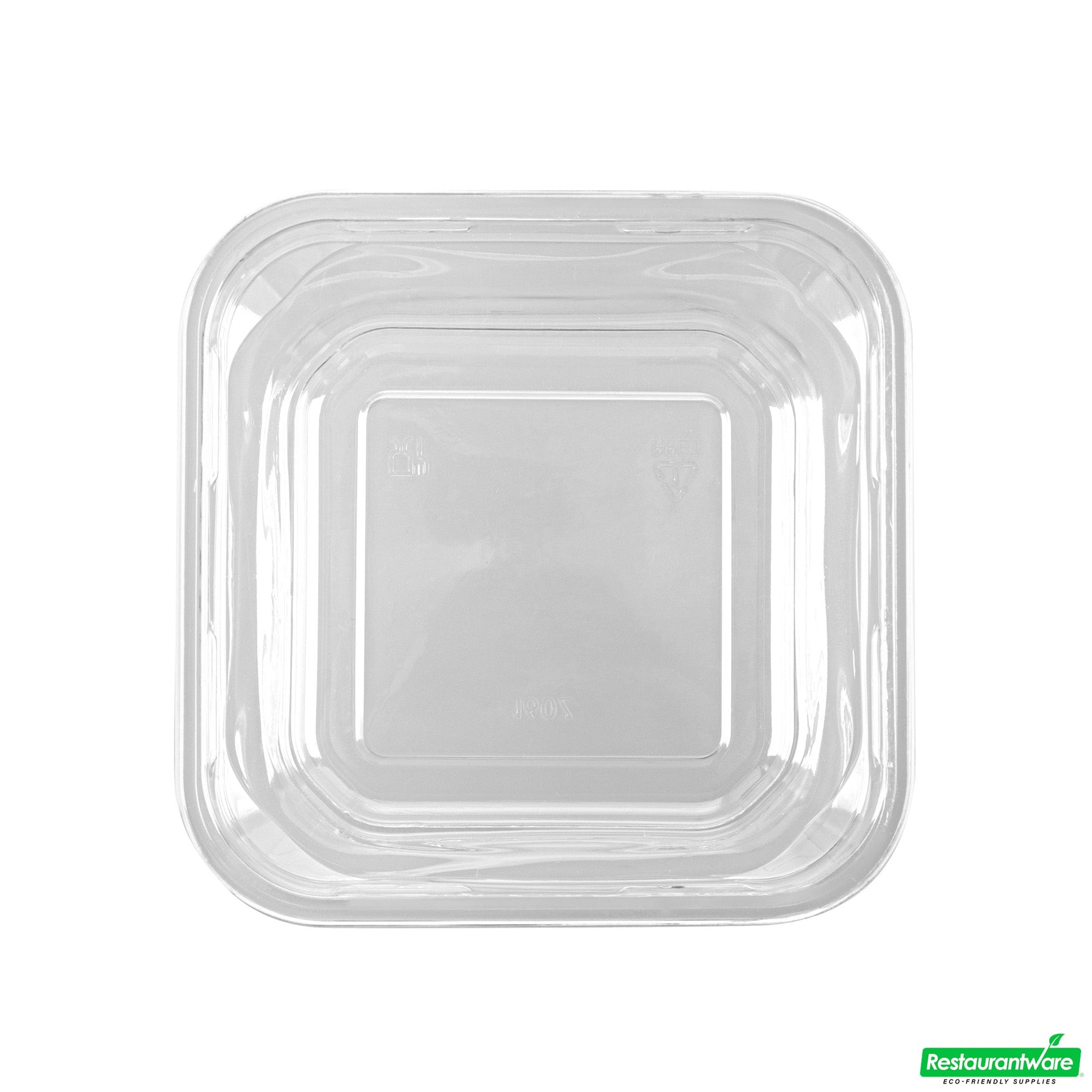 Wholesale Restaurantware Thermo Tek 16 Oz Square Clear Plastic Deli / Snack Container - 4 1/2" X 4 1/2" X 3" - 100 Count Box- Bulk