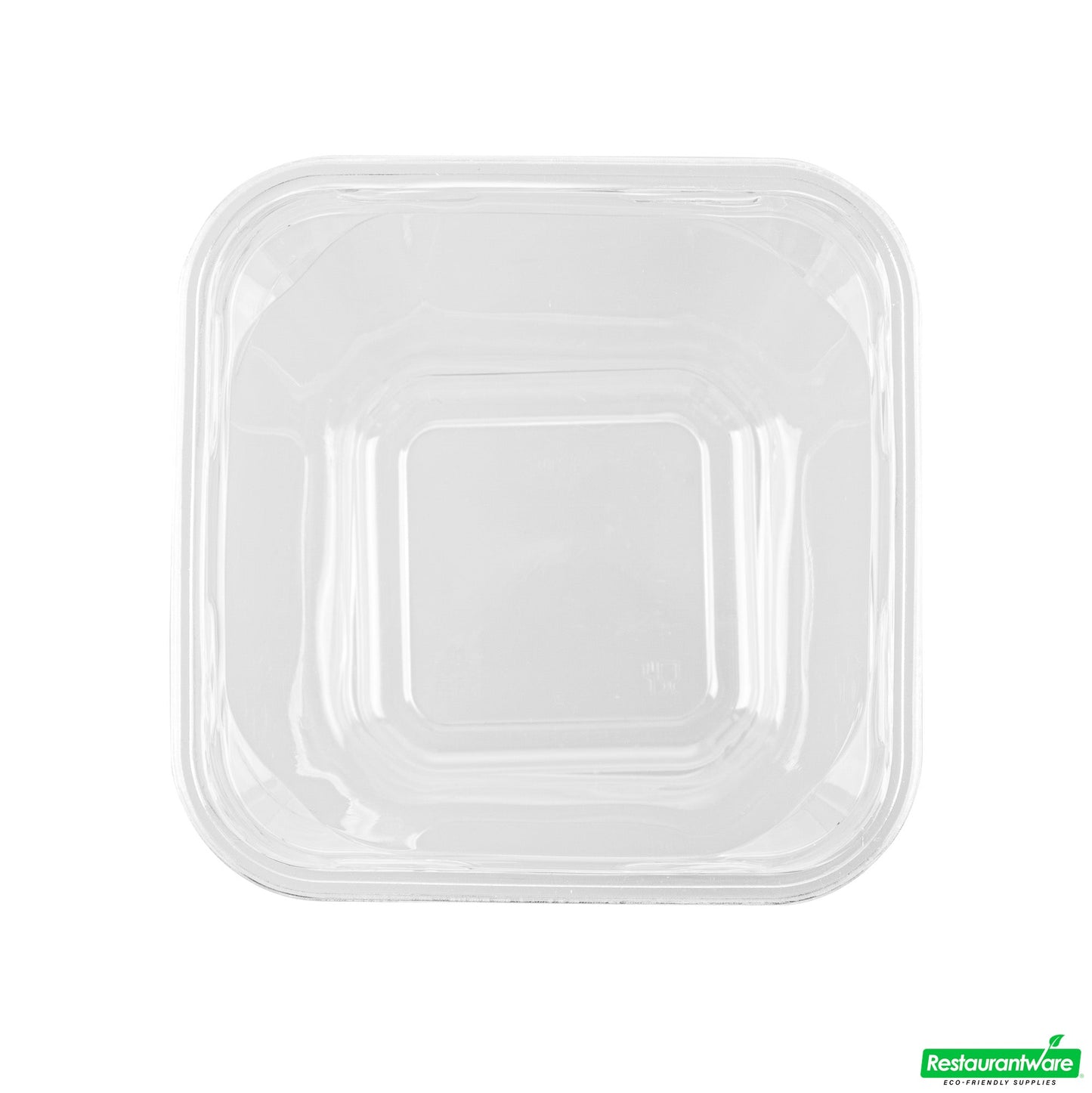 Wholesale Restaurantware Thermo Tek 32 Oz Square Clear Plastic Deli / Snack Container - 4 1/2" X 4 1/2" X 5 1/4" - 100 Count Box- Bulk