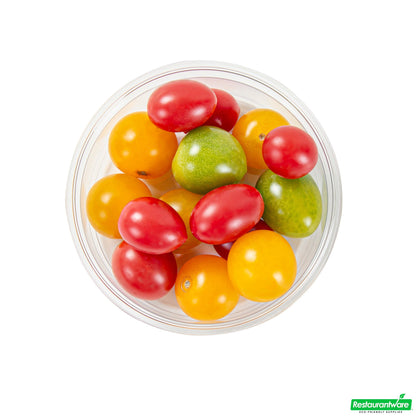 Wholesale Restaurantware Thermo Tek 8 Oz Round Clear Plastic to Go Deli Container - 4 1/2" X 4 1/2" X 1 1/2" - 25 Count Box- Bulk