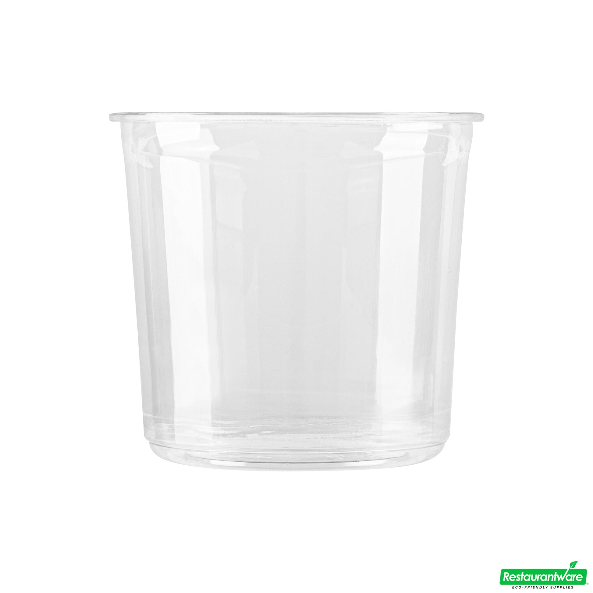 Wholesale Restaurantware Thermo Tek 24 Oz Round Clear Plastic to Go Deli Container - 4 1/2" X 4 1/2" X 4 1/4" - 100 Count Box- Bulk