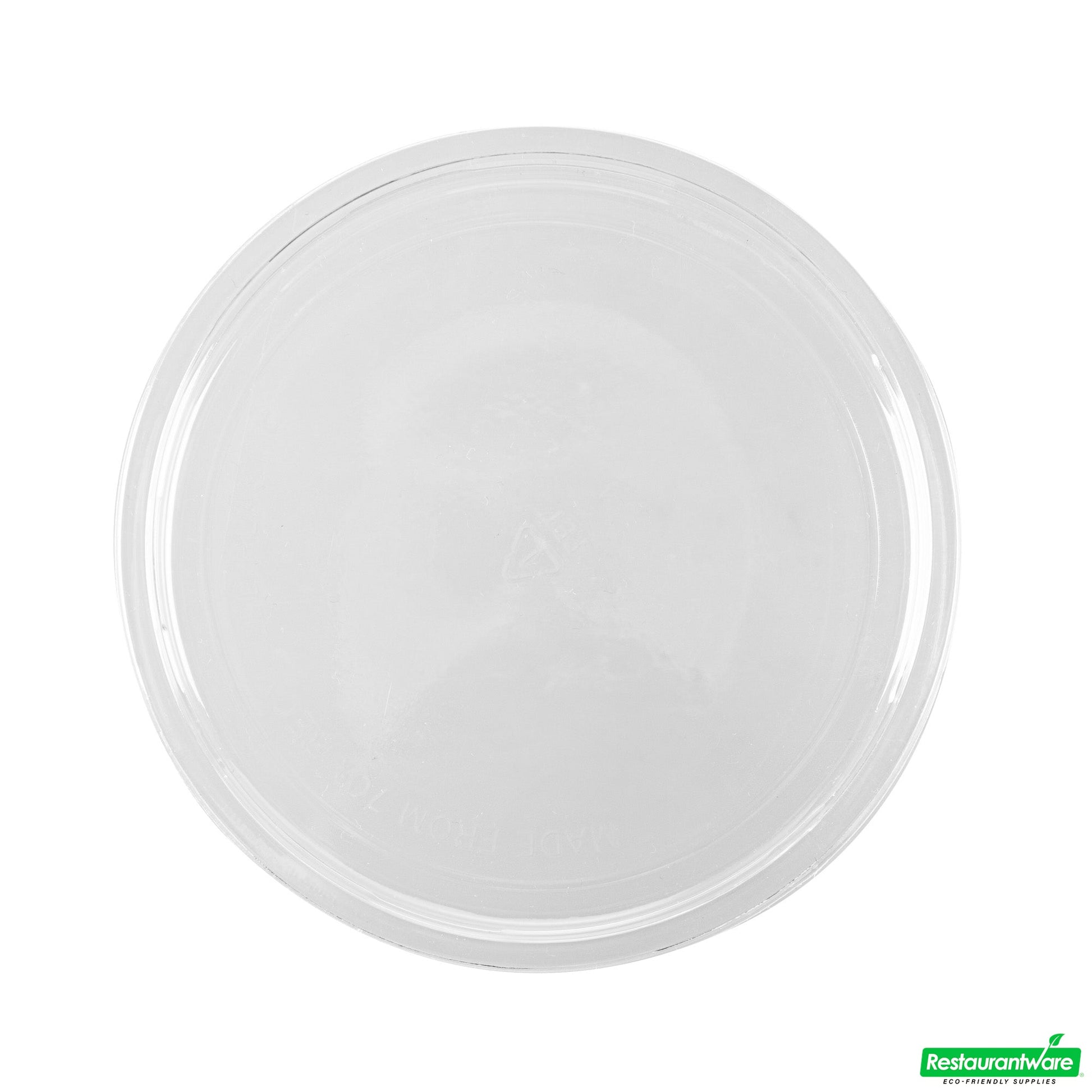 Wholesale Restaurantware Thermo Tek Round Clear Plastic Lid - Fits 8, 12, 16 and 24 Oz Deli Container - 25 Count Box- Bulk