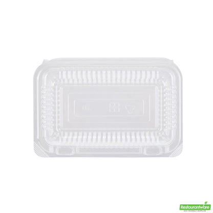 Wholesale Restaurantware Thermo Tek Rectangle Clear Plastic Clamshell Container - 6" X 4" X 1 1/2" - 100 Count Box- Bulk