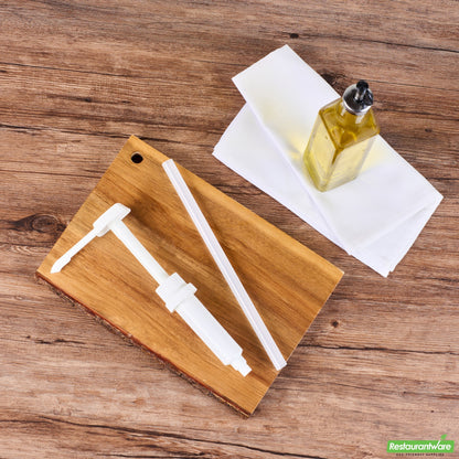 Wholesale Restaurantware Met Lux 1 Oz White Plastic Condiment Pump - with 11" Trimmable Dip Tube - 1 Count Box- Bulk