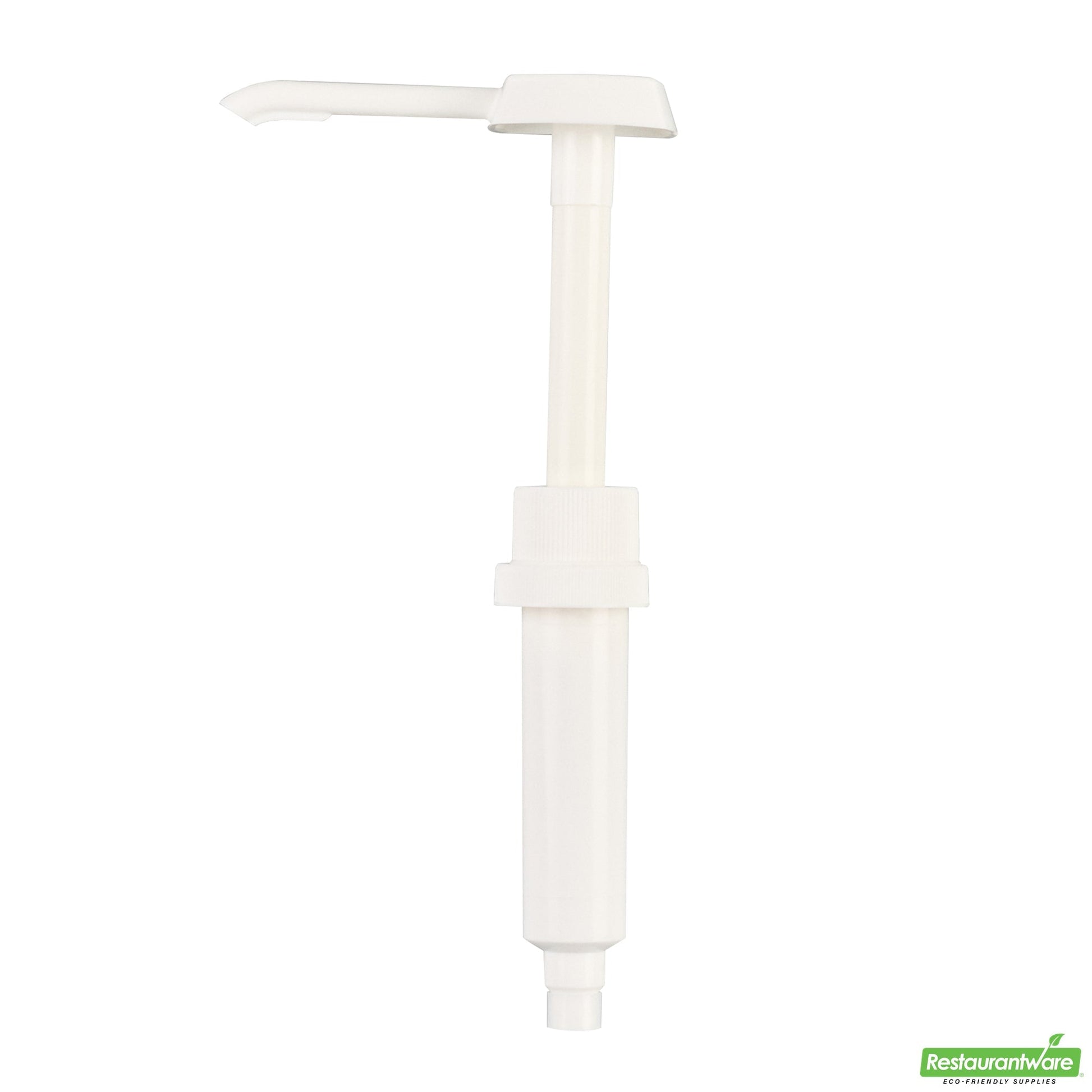 Wholesale Restaurantware Met Lux 1 Oz White Plastic Condiment Pump - with 11" Trimmable Dip Tube - 1 Count Box- Bulk