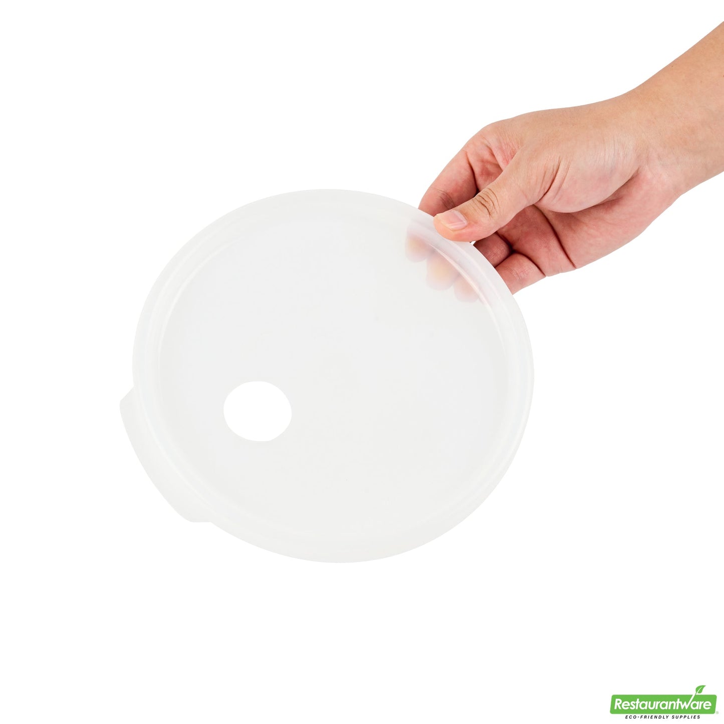 Wholesale Restaurantware Met Lux Round White Plastic Lid - Fits 4 Qt Food Storage Container - 1 Count Box- Bulk