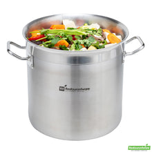Wholesale Restaurantware 13.5 Qt Stainless Steel Stock Pot - Induction Ready - 14" X 10.8" X 10.3"- Bulk