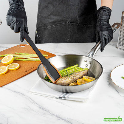 Wholesale Restaurantware Met Lux Round Stainless Steel 10 Fry Pan - Induction Ready- Bulk