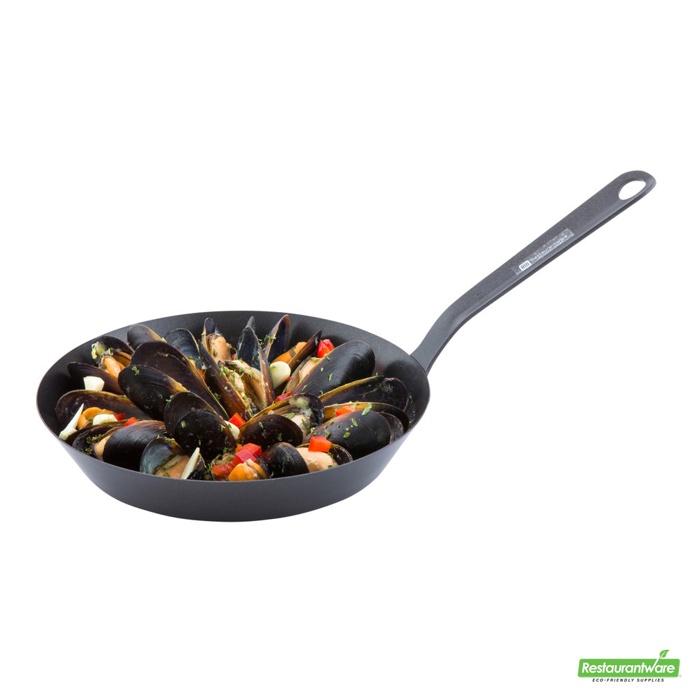Wholesale Restaurantware Met Lux Round Black Carbon Steel 8" Fry Pan - Non-Stick- Bulk
