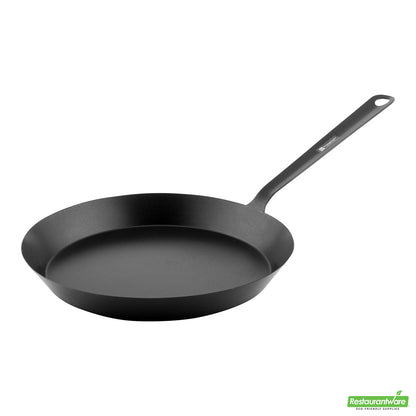 Wholesale Restaurantware Met Lux Round Black Carbon Steel 12" Fry Pan - Non-Stick- Bulk