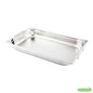 Wholesale Restaurantware Met Lux Rectangle Stainless Steel Full Size Steam Table Pan 2.5 Inch Deep - Perforated, Anti Jam, Collapsible Handles- Bulk