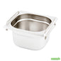 Wholesale Restaurantware Met Lux Rectangle Stainless Steel 1/6 Size Steam Table Pan 4 Inch Deep - Anti Jam, Collapsible Handles- Bulk