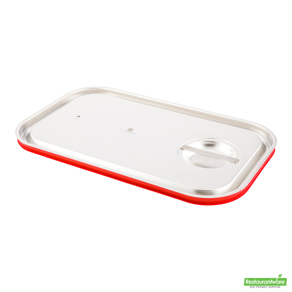 Wholesale Restaurantware Met Lux Rectangle Stainless Steel Travel Lid - Fits Full Size Steam Table Pan- Bulk
