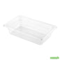 Wholesale Restaurantware Met Lux Rectangle Clear Plastic 1/4 Size Cold Food Storage Container - 2.5" Depth- Bulk