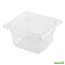 Wholesale Restaurantware Met Lux Rectangle Clear Plastic 1/6 Size Cold Food Storage Container - 4" Depth- Bulk