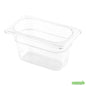Wholesale Restaurantware Met Lux Rectangle Clear Plastic 1/9 Size Cold Food Storage Container - 4" Depth- Bulk