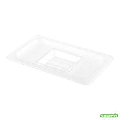 Wholesale Restaurantware Met Lux Rectangle Clear Plastic Lid - Fits 1/4 Size Cold Food Storage Container- Bulk