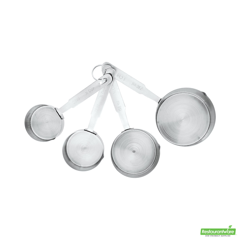 Wholesale Restaurantware Met Lux Stainless Steel Heavy-Duty Measuring Cup Set - 4-Piece- Bulk