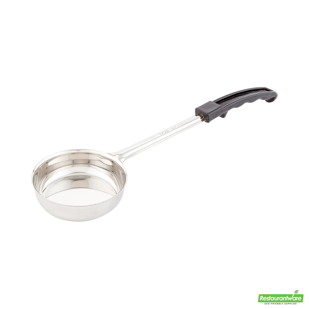 Wholesale Restaurantware Met Lux 6 Oz Stainless Steel Spoodle - Solid, with Black Handle- Bulk