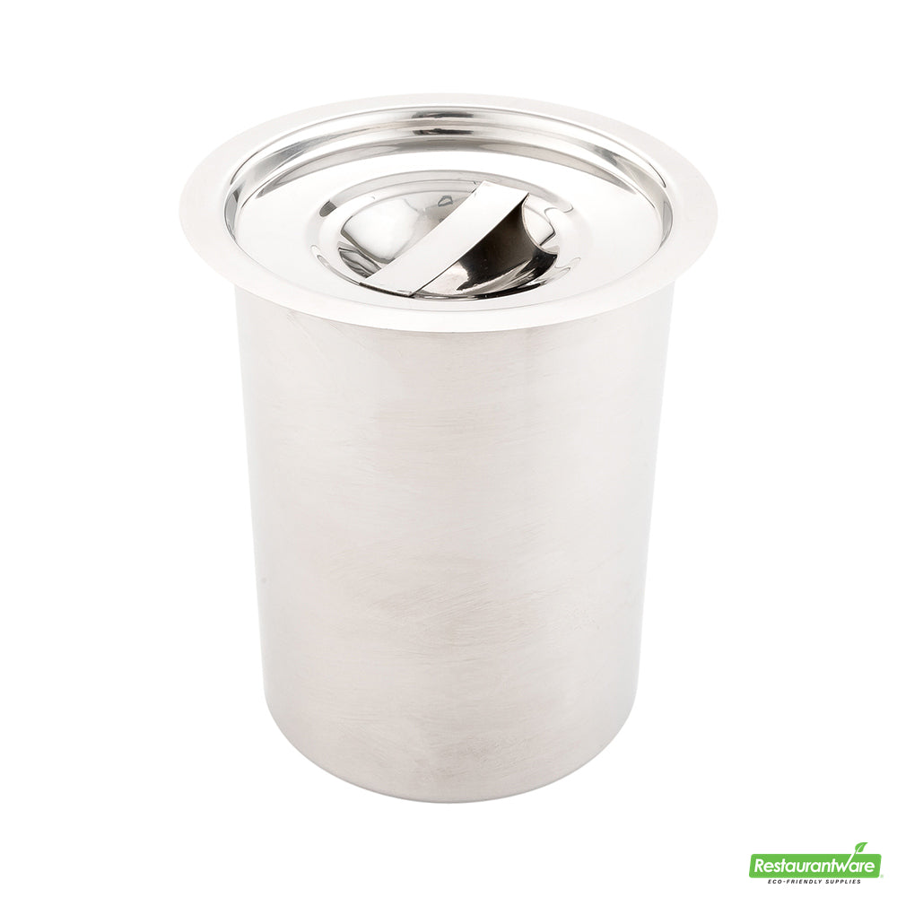 Wholesale Restaurantware Stainless Steel Bain Marie Lid - Fits 2 Qt - 6" X 6" X 1.1"- Bulk