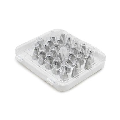 Wholesale Restaurantware Met Lux Stainless Steel Pastry Tip Set - 28-Piece- Bulk