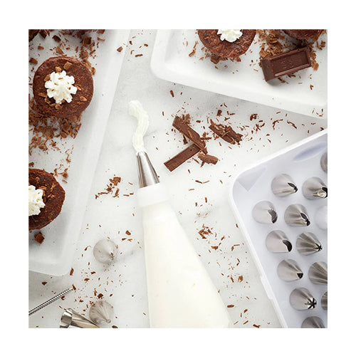 Wholesale Restaurantware Met Lux Stainless Steel Pastry Tip Set - 28-Piece- Bulk