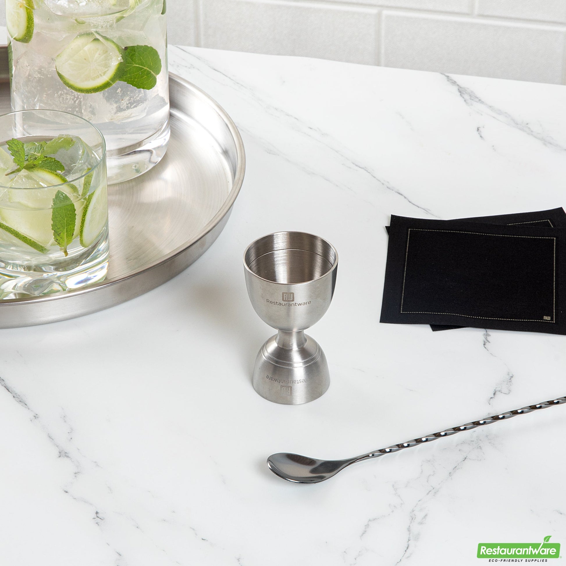 Wholesale Restaurantware Bar Lux 1 Oz / 2 Oz Stainless Steel Jigger - Negroni- Bulk