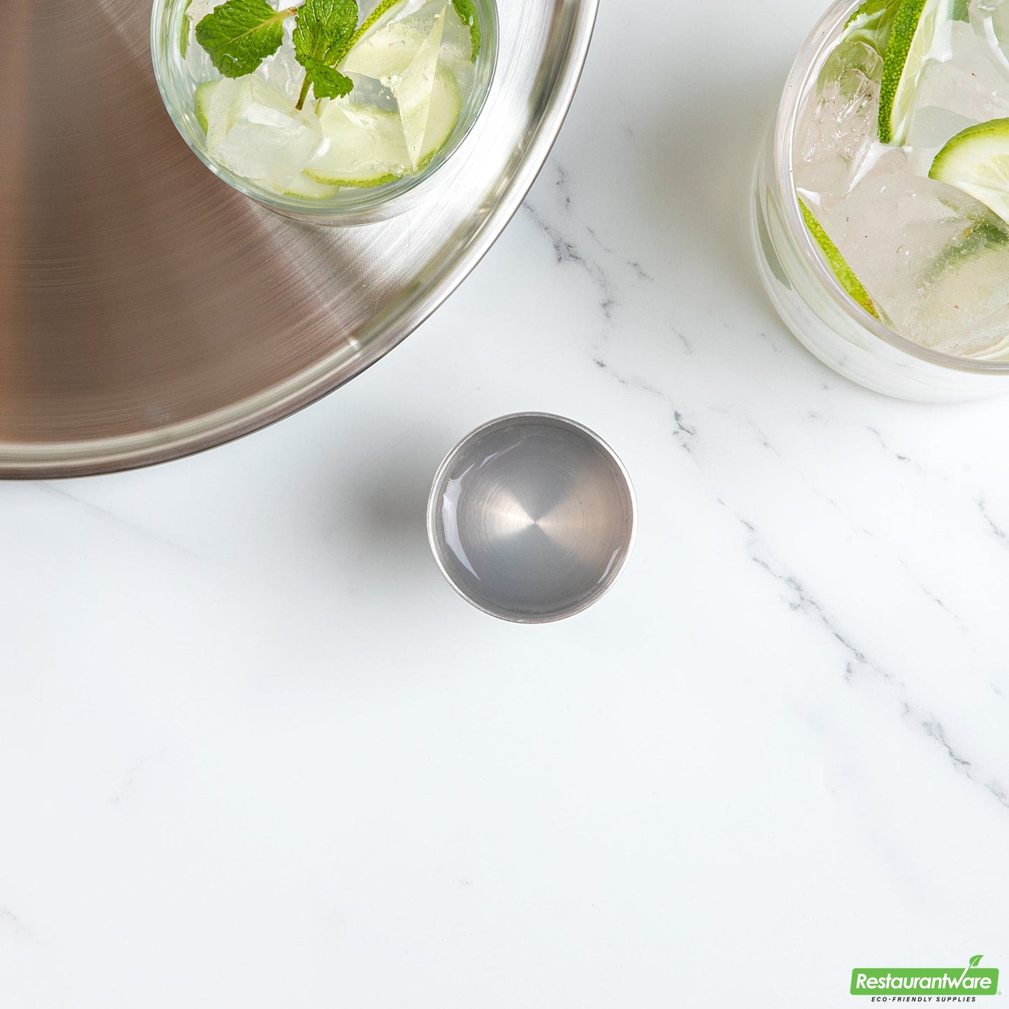 Wholesale Restaurantware Bar Lux 1 Oz / 2 Oz Stainless Steel Jigger - Negroni- Bulk