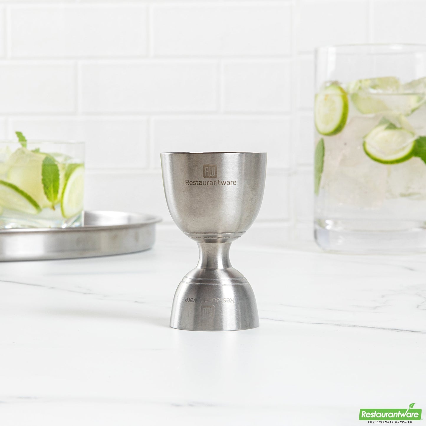 Wholesale Restaurantware Bar Lux 1 Oz / 2 Oz Stainless Steel Jigger - Negroni- Bulk