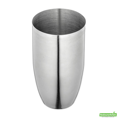 Wholesale Restaurantware Bar Lux 24 Oz Stainless Steel Cobbler Shaker - Mirrored Finish- Bulk