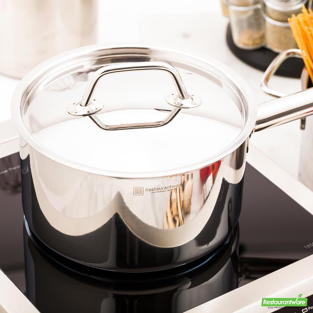 Wholesale Restaurantware Met Lux Stainless Steel Sauce Pan Lid - Fits 3.5 qt- Bulk