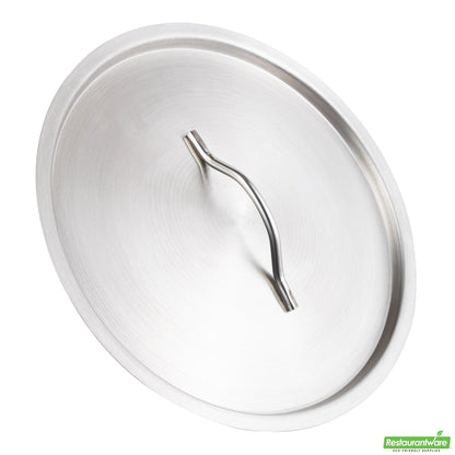Wholesale Restaurantware Stainless Steel Sauce Pan Lid - Fits 21 Qt - 11.8" X 11.8" X 1.5"- Bulk