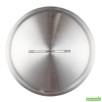 Wholesale Restaurantware Stainless Steel Sauce Pan Lid - Fits 21 Qt - 11.8" X 11.8" X 1.5"- Bulk