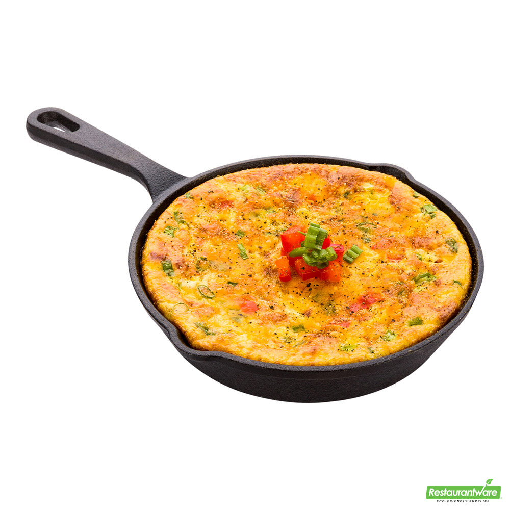 Wholesale Restaurantware Met Lux Round Black Cast Iron 6 Fry Pan - Pre-seasoned- Bulk